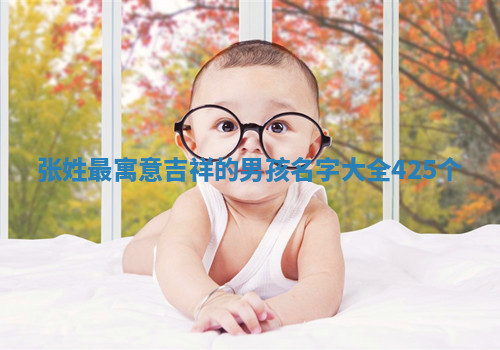 张姓最寓意吉祥的男孩名字大全（425个）